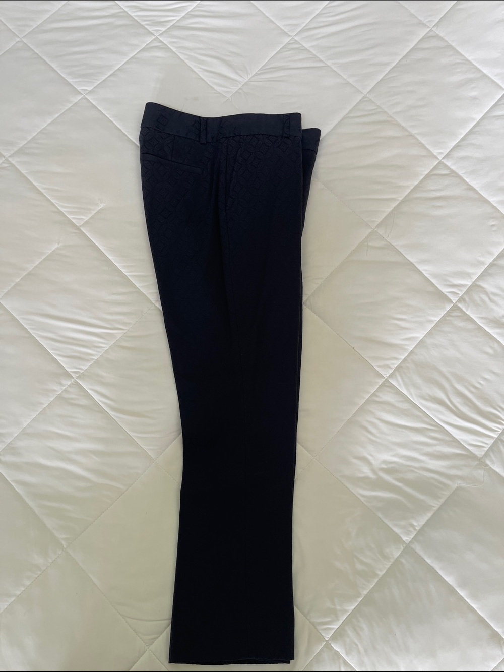 Banana Republic Men's Navy Dress Pants with Subtle Texture